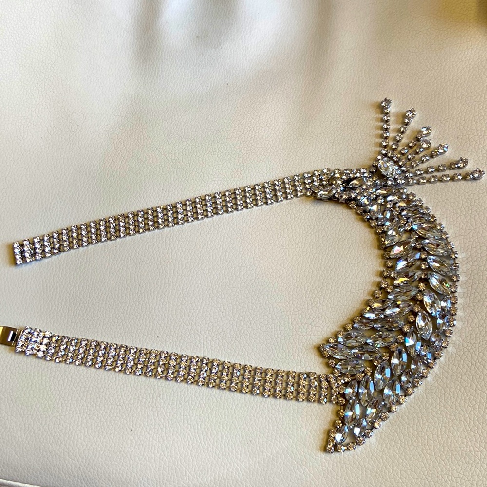 Beautiful Asymmetric Diamond Necklace by BR